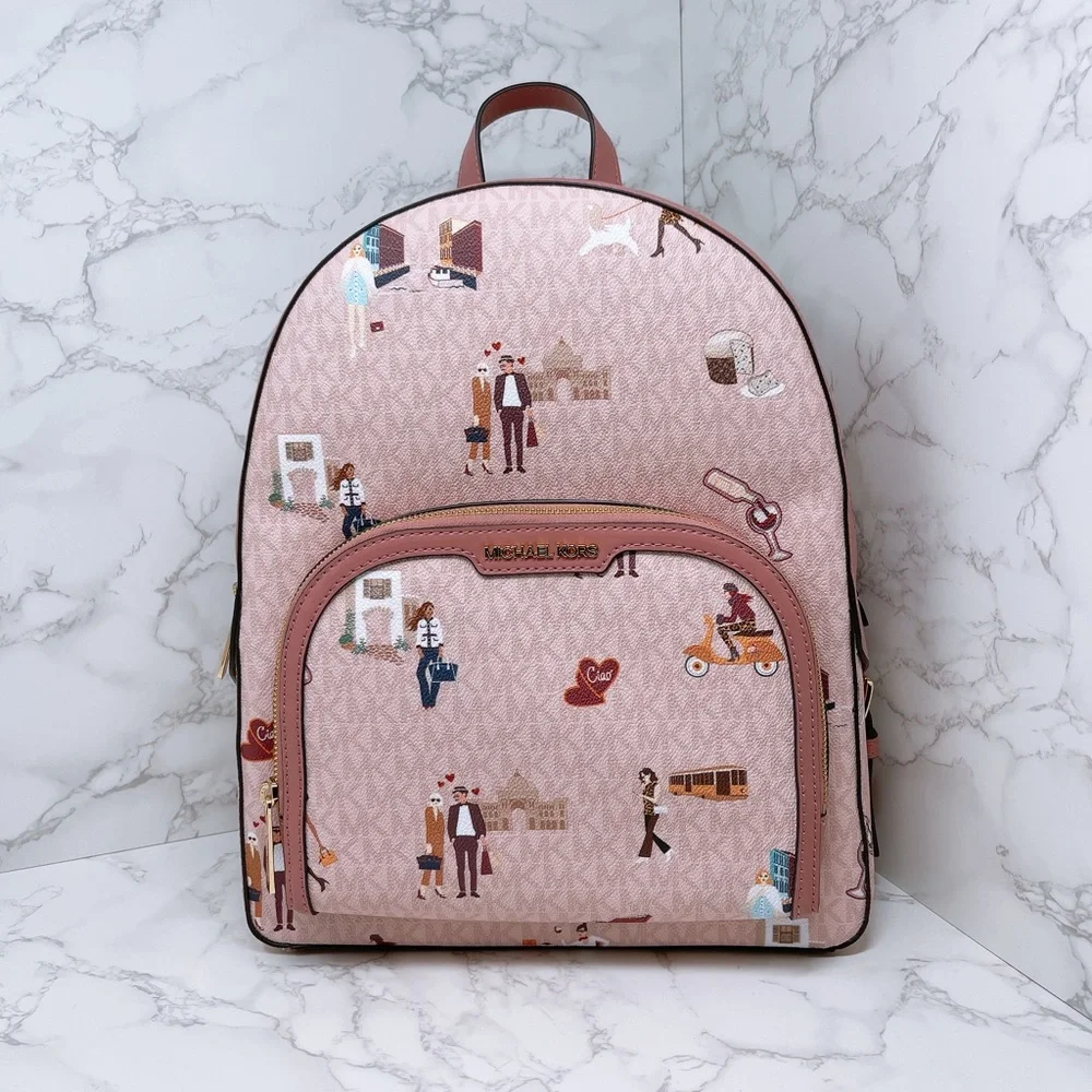 Michael Kors Jet Set Girls Jaycee Large Backpack - Picture 1 of 10